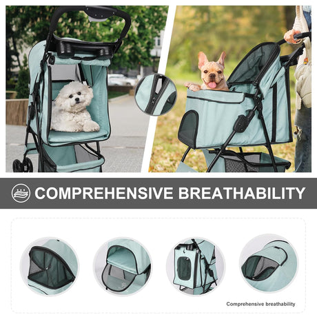 Carrito para Perros, Stroller, Plegable y Ligero, Modelo Jogger