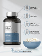 Niacina Horbaach 500 mg 70 Cápsulas Sin Flush Non-GMO