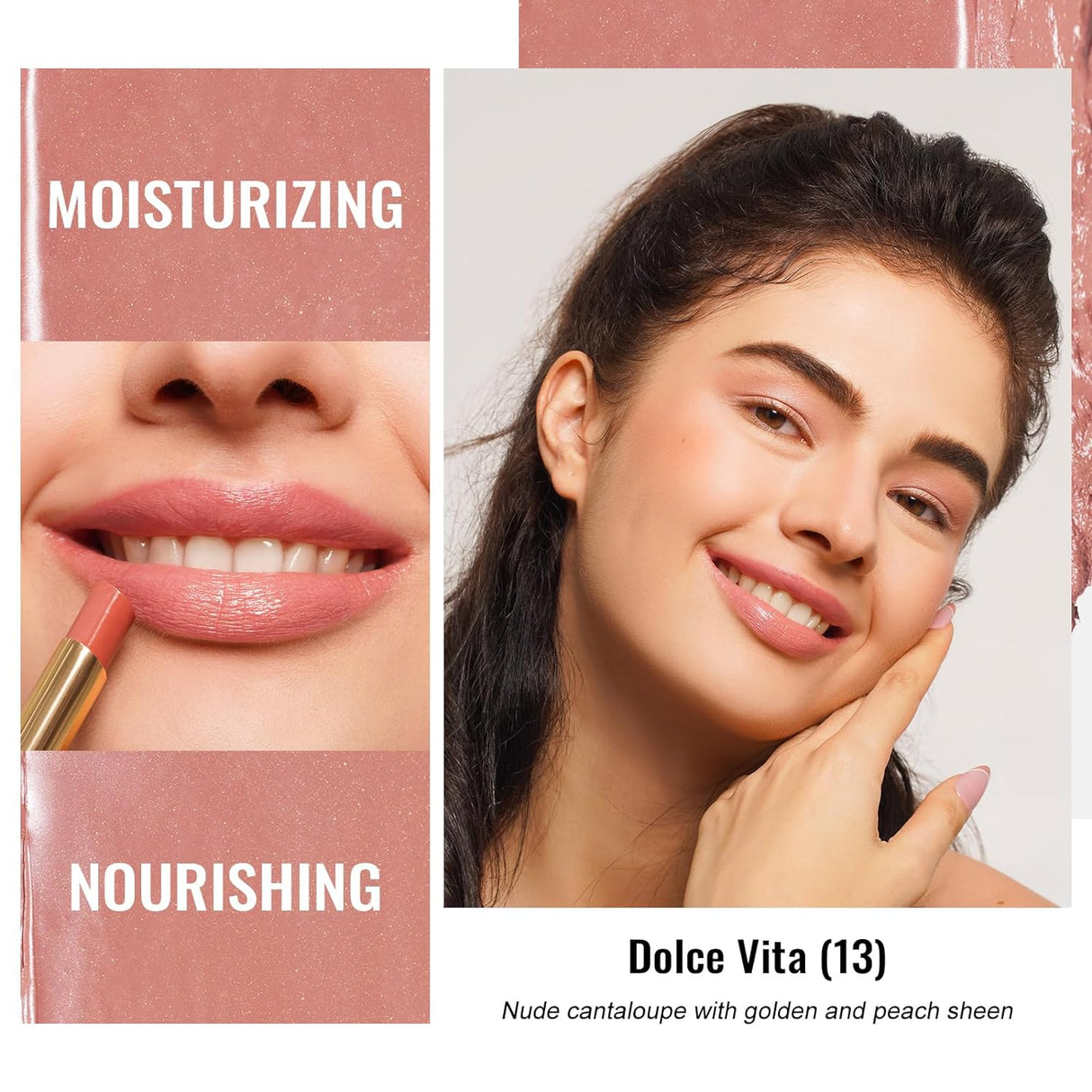 Barra de Labios Hidratante Brillo y Bálsamo Labial 2 en 1