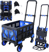 Carretilla Plegable 2 en 1, Capacidad 330LBS, Ruedas 4, Modelo X