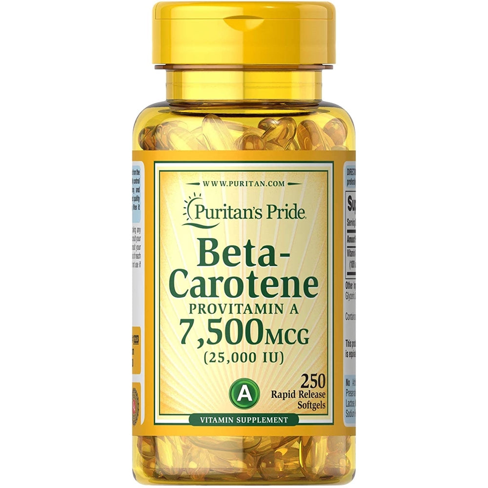 Suplementos Alimenticios Beta-Caroteno cápsulas blandas