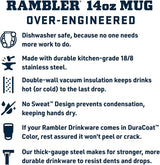 Taza Apilable YETI 14 oz, Acero Inoxidable, Azul, MagSlider