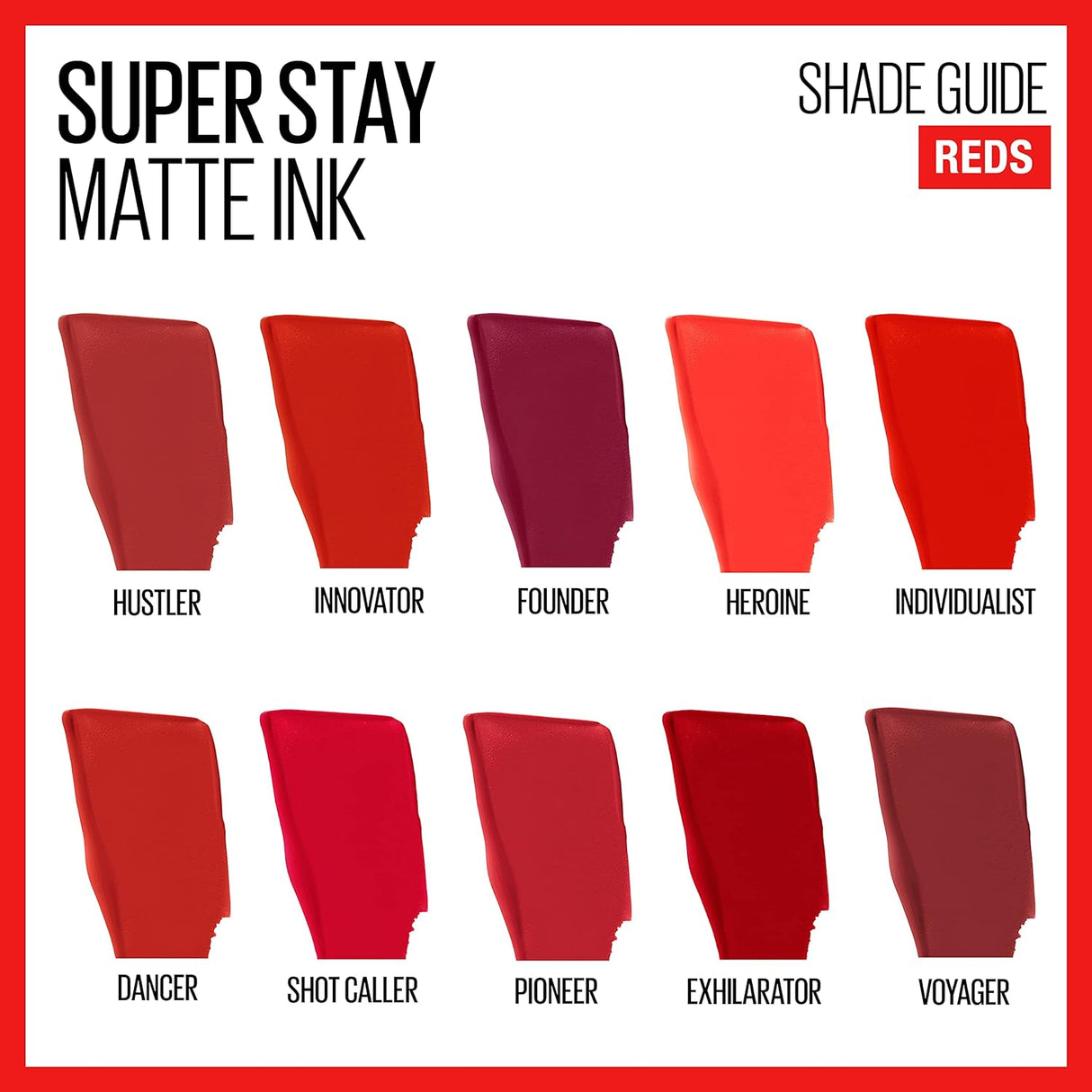 Lápices Labiales líquido de tinta mate rojo