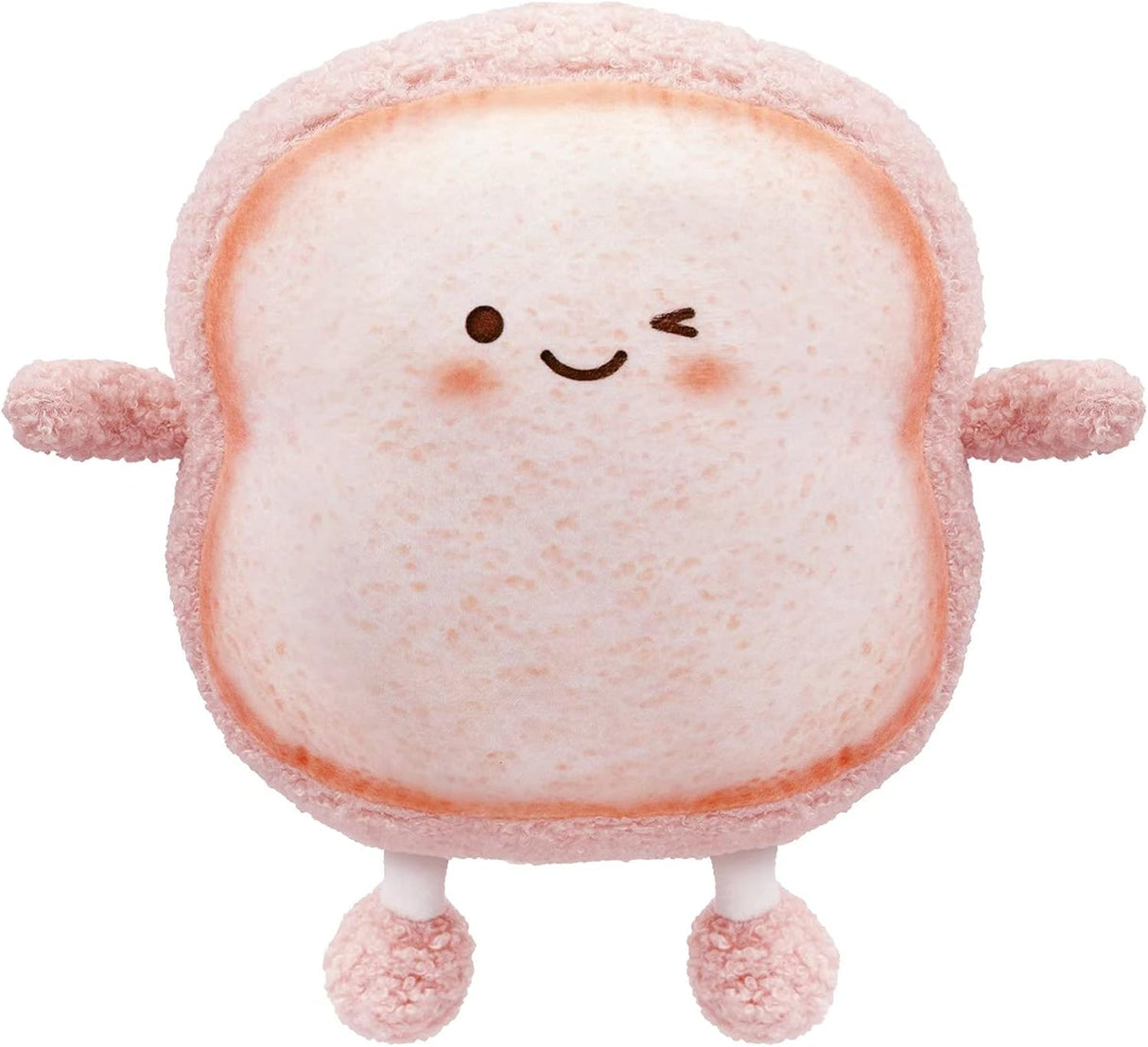 Peluche de pan tostado rosado