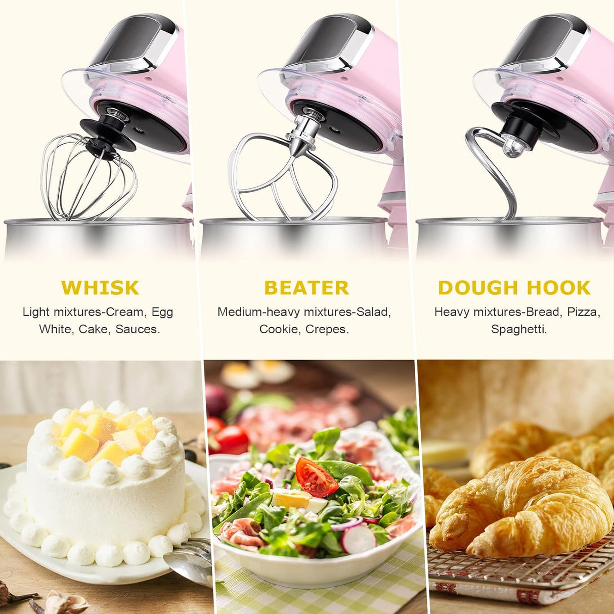 Batidora de pie Kitchen in the Box, 3.2Qt, 6 velocidades, modelo.