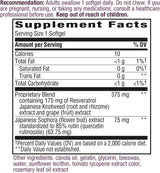 Nature&#39;s Way Resveratrol-Forte, protege de los radicales libres*, 60 cápsulas blandas