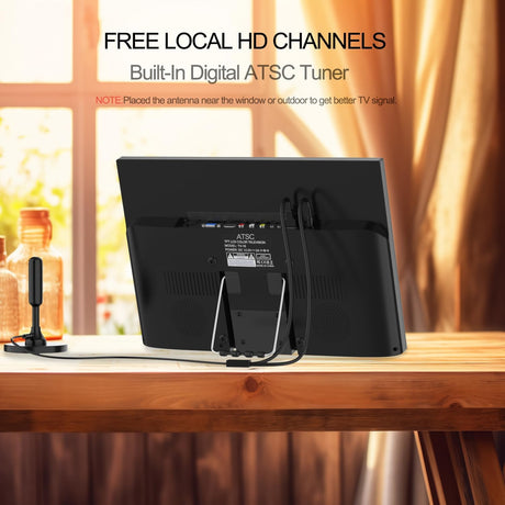 TV 15.6 FHD IPS 1080P con Antena y Tuner Digital ATSC