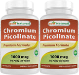 Suplementos Alimenticios Picolinato de cromo 1000 mcg 120