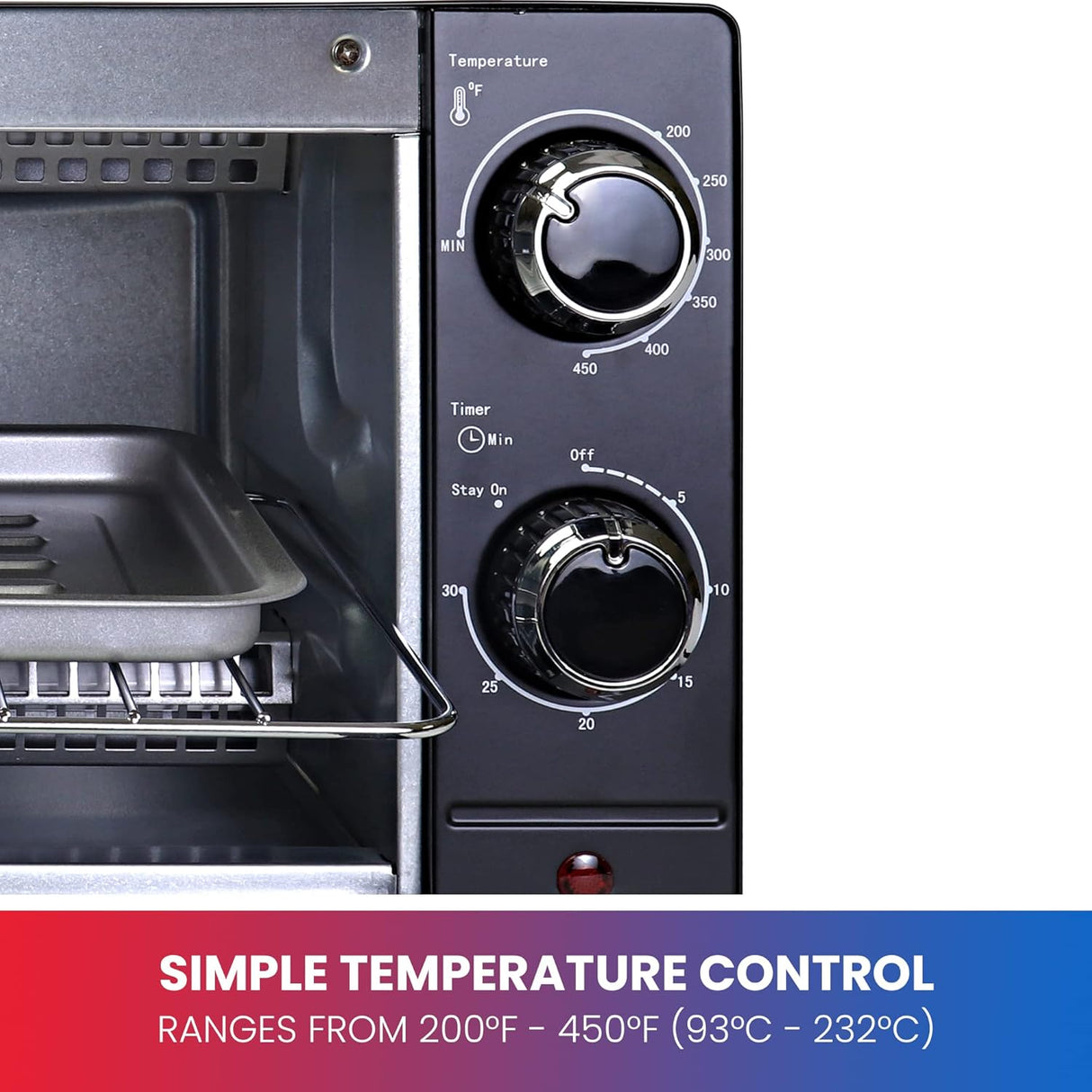 Horno tostador de convección de 4 rebanadas Total Chef