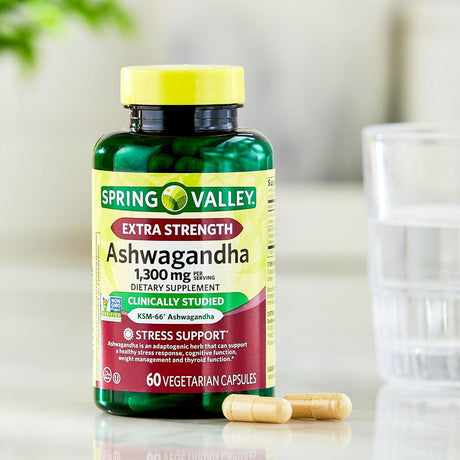 Suplemento de Ashwagandha KSM-66 1300mg - Spring Valley