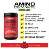 Amino Decanate MuscleMeds, 384g, Sabor Citrón Lima