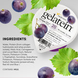 Gelatina de proteína Medtrition Grape - Sin azúcar, 20g de proteína (12 pzas)