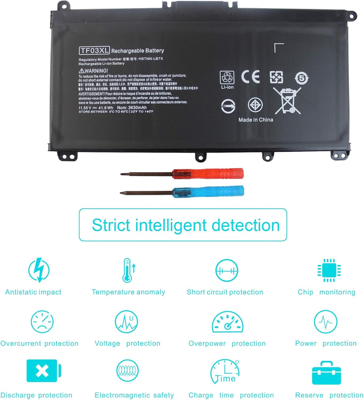 Batería para laptop Pavilion 15-CC 15-CD 14-BF 15-CC0XX