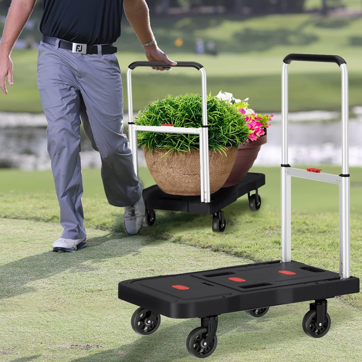 Carretilla Plegable 330 lbs - Carro Portátil para Carga Pesada