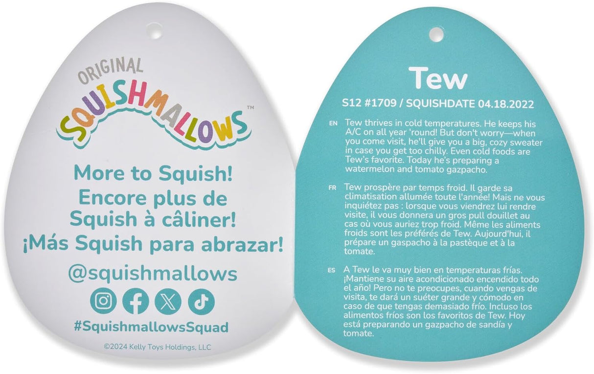 Squishmallows 12 Tew Oso de Agua - Jazwares Peluche Oficial