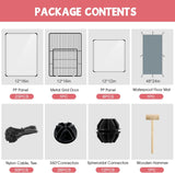 Paneles para Mascotas, Enclosure Transparente, 32 Piezas, Modelo X