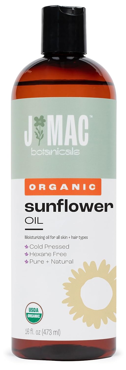 Aceite de girasol orgánico 100% puro J MAC BOTANICALS