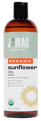 Aceite de girasol orgánico 100% puro J MAC BOTANICALS