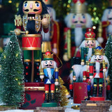 Conjunto de 6 Adornos de Cascanueces Jolik 5.3'' para Navidad