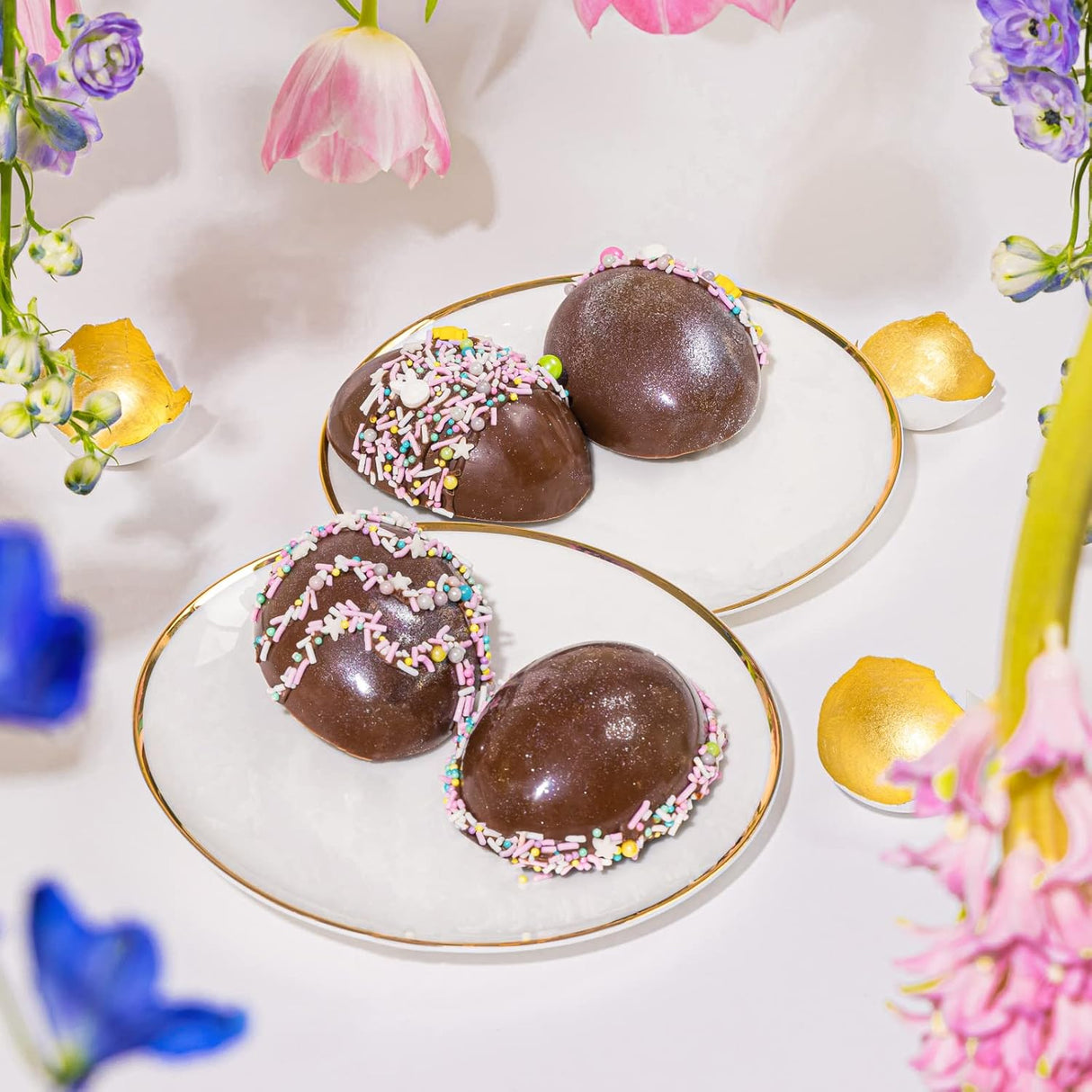 Molde de Silicona para Huevos Fancy Sprinkles, 8 Palitos Acrílicos