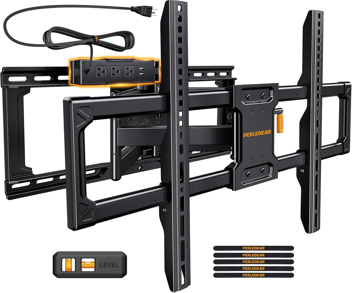 Soporte de TV Perlegear 42-90 con Power Strip, PGLF11