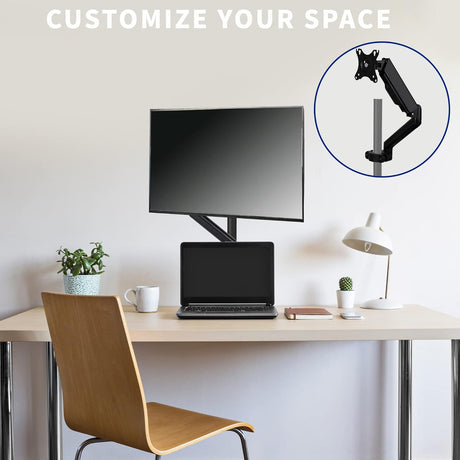 Soporte de monitor VIVO, brazo articulado, MOUNT-POLE05O