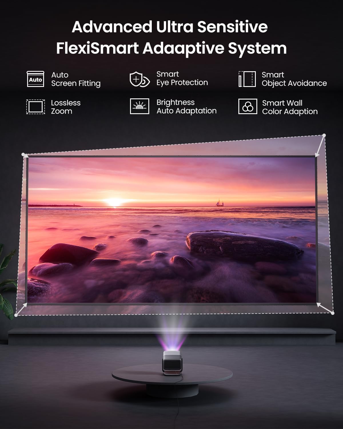 Proyector 4K Triple Laser JMGO N1S, 3500 ANSI Lumens, HDR10