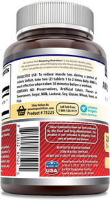 Fórmulas Asombrosas HMB 2000mg Tabletas Suplemento Non-GMO Gluten Free Made en USA 60u