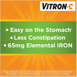 Suplemento Vitron-C -de hierro - 125 mg  65 mg de fuerza