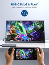 Monitor portátil UPERFECT 18.5 120Hz FHD con VESA y soporte