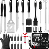 Kit de Accesorios de Parrilla 26pcs ROMANTICIST, Acero Inoxidable