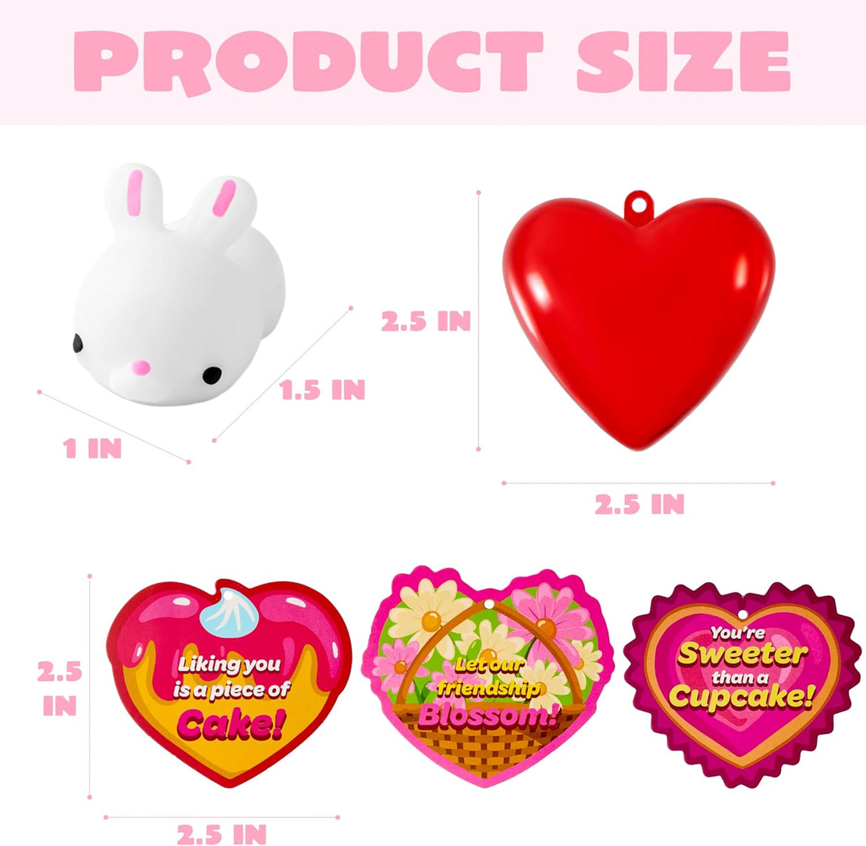 Tarjetas y juguetes de San Valentín para fiestas y regalos