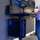 Soporte de CPU ajustable VIVO, montaje bajo escritorio, MOUNT-PC01C