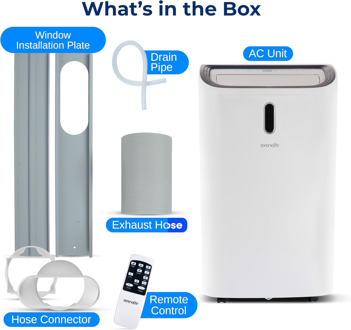 Aire acondicionado portátil SereneLife SLPAC240W 12000 BTU