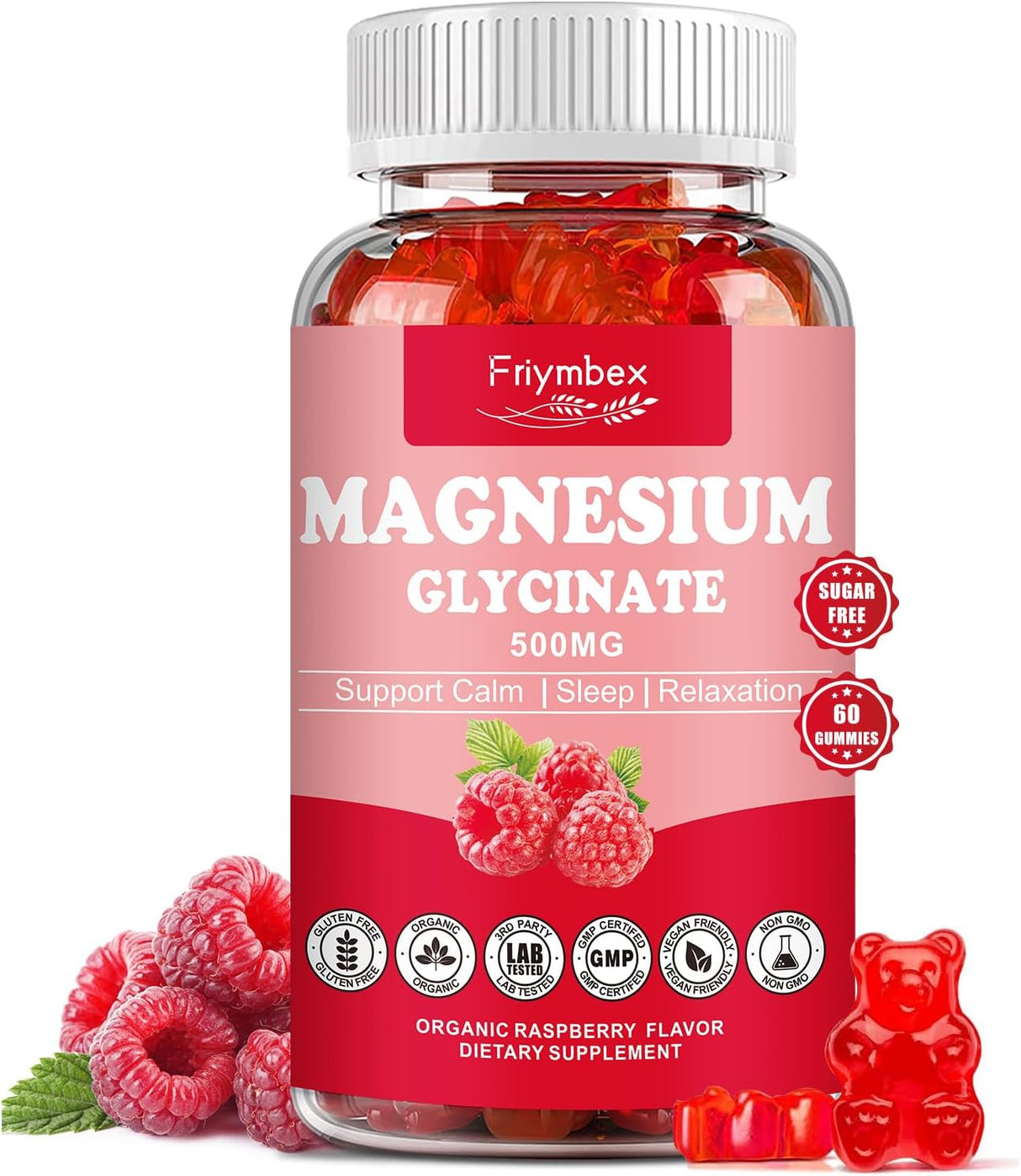 Gominolas de Magnesio Glicinato 500mg Calm Sin Azúcar