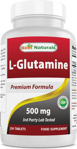 L-Glutamina 500 mg Best Naturals 250 tabletas