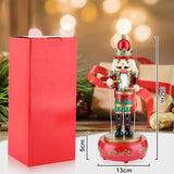 Figuras de Nuez Biupky 12 con Caja de Música y Reloj