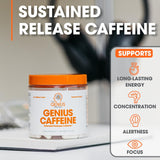 Suplemento de cafeína Genius energía sostenida concentración