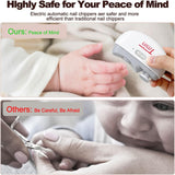 Cortauñas Eléctrico TMIN con Luz y 2 Velocidades, 2 en 1