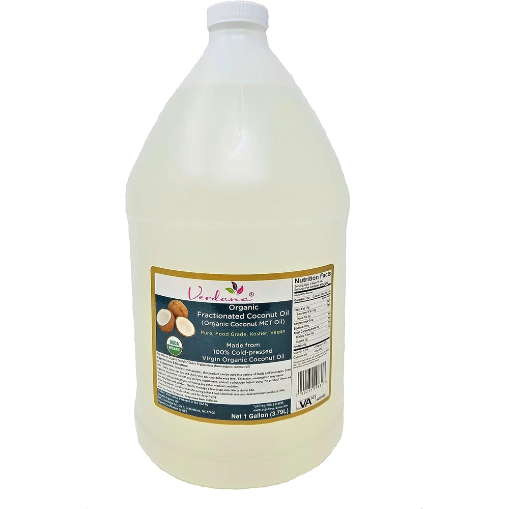 Suplemento Aceite de coco orgánico fraccionado MCT  1 galón