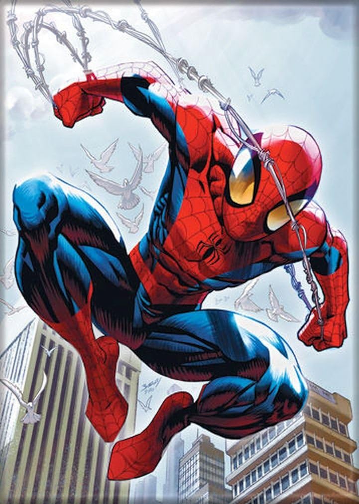 Imán decorativo para refrigerador y pizarras - Spider Man