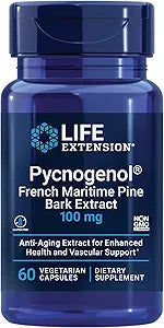 Suplemento Pycnogenol, Life Extension, Salud Vascular, 60 Cápsulas