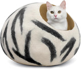 Cueva para Gatos Woolygon - 100% Lana Merino, Hecha a Mano