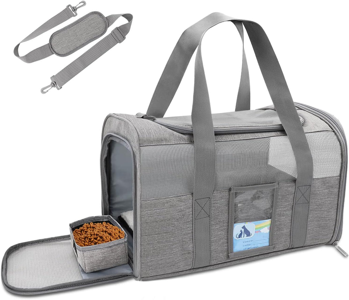 Transportín Refrze para Gatos Grandes y Perros Pequeños 20 lbs