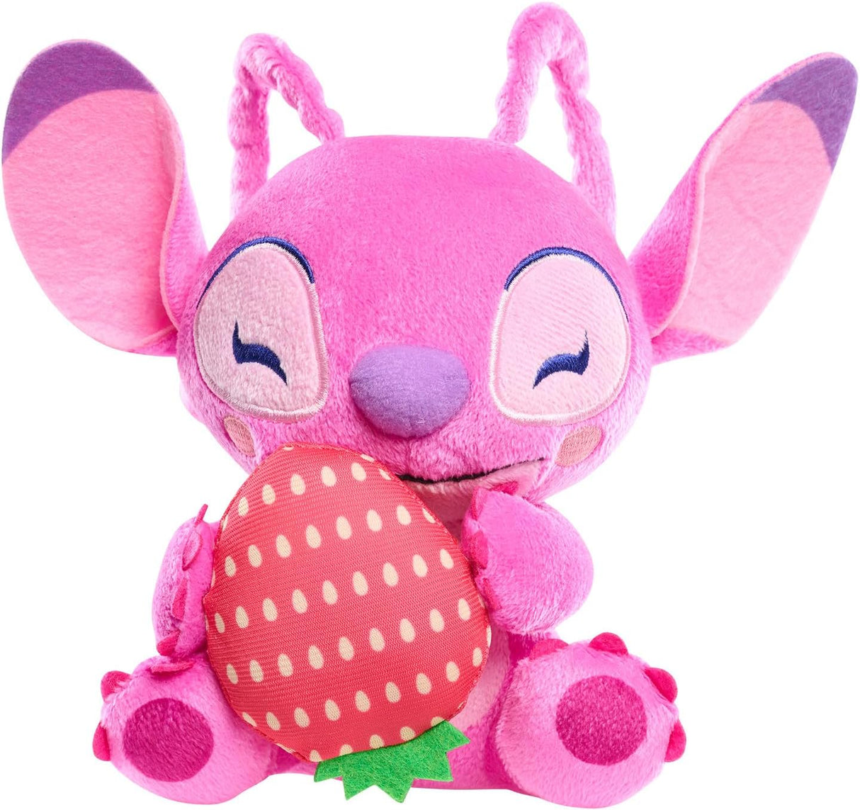 Peluche Stitch 7 pulgadas, Just Play, Angel con fresa, Juguete