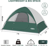 Tienda de Camping 2 Personas, A Prueba de Agua, Modelo X123