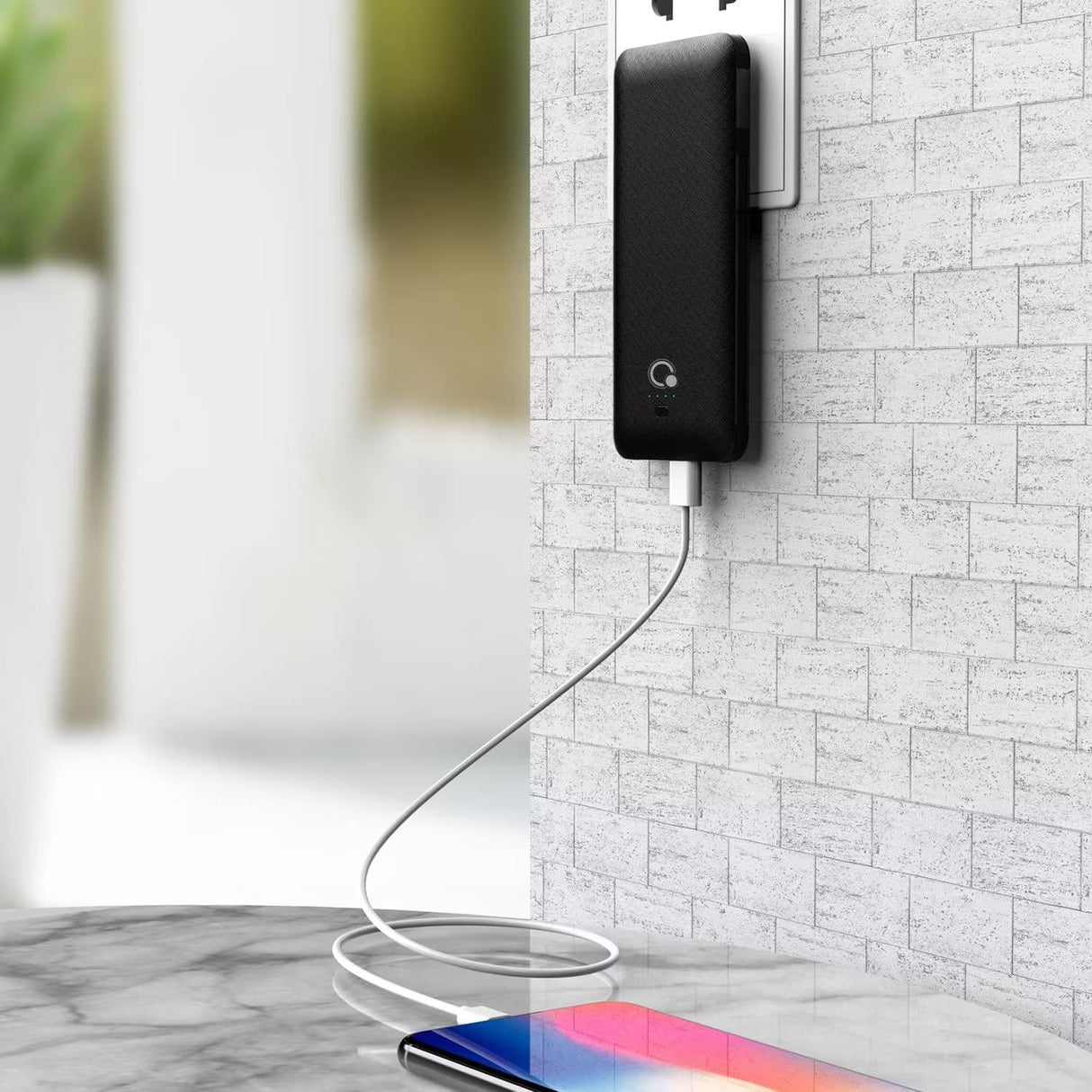 Cargador portátil para celular 4 salidas y batería externa