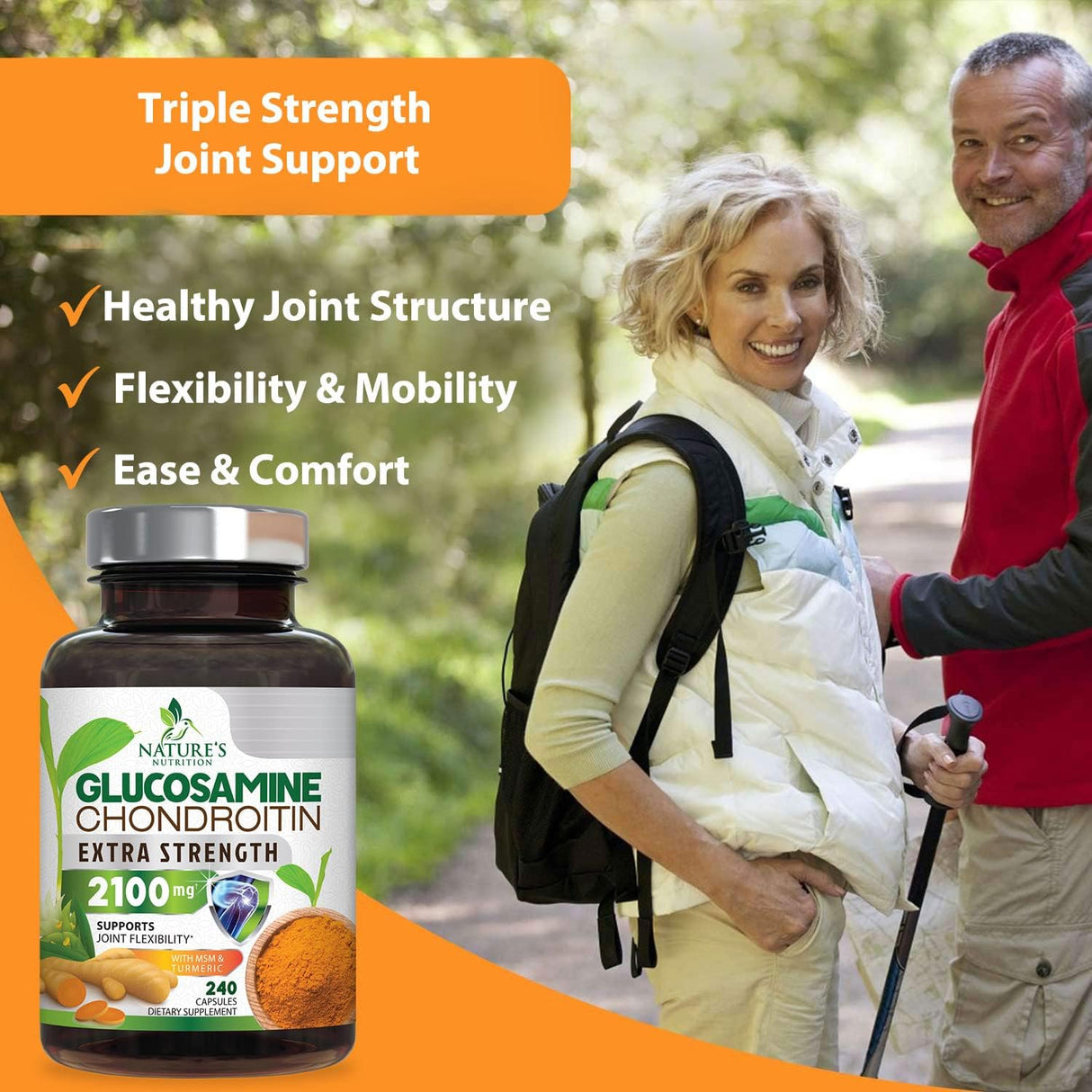 Suplementos Alimenticios de glucosamina con cúrcuma