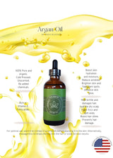 Aceite de Argán Puro: Hidratante, Antiedad, No Pegajoso