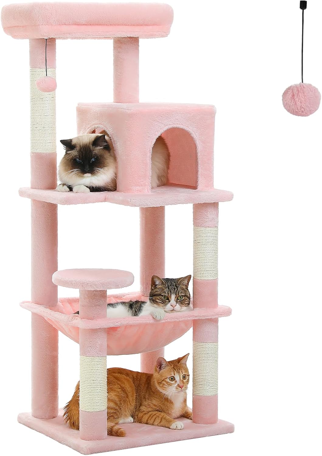 Árbol para gatos PETEPELA 5 niveles, marco metálico, modelo 45.7